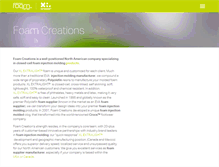 Tablet Screenshot of foamcreations.com